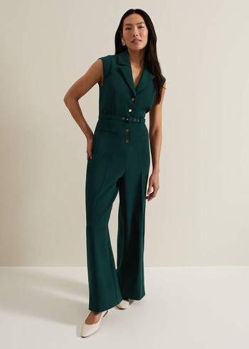 Phase Eight Renae Jumpsuit Green Australia | RU5462197